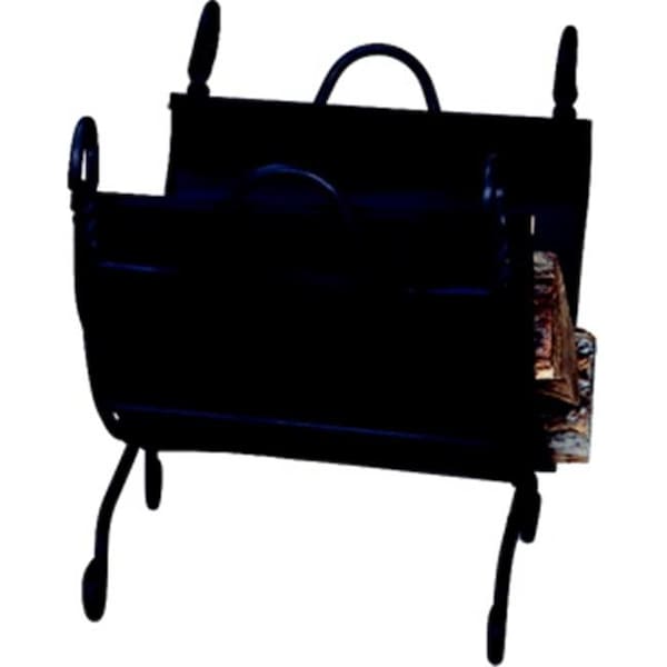 Uniflame Uniflame W-1125 RING SWIRL BLACK LOG RACK WITH CANVAS CARRIER W-1125 - main